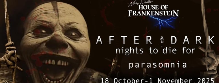 🎟️ Pair of After Dark Horror Night Tickets – House of Frankenstein Bath – Only £20!