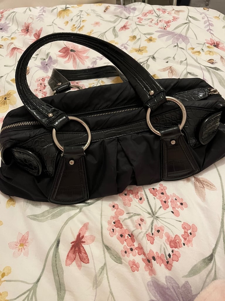 DKNY black bag handbag shoulder bag. Approximately 40cms x 20cms. Used but in good condition 
