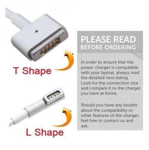 Original Replacement For Apple 85W/60W/45W MagSafe 1&2 Macbook Pro Power Supply AC Adapter Chargers