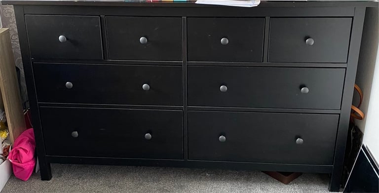 HEMNES (NN4) Chest of 8 drawers, black/ dark brown? 160x96 cm £200