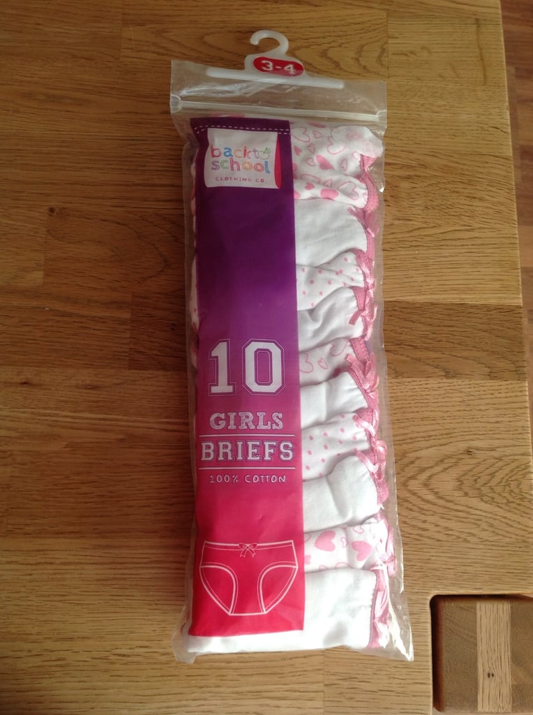 image for Girls Knickers. 3-4 Years. Not Worn.