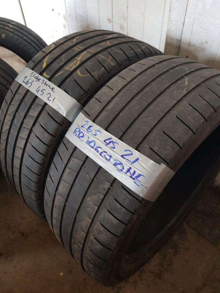 265 45 21 Bridgestone Tyres Matching pair ONLY £110fitted and balanced open 7 days a week 