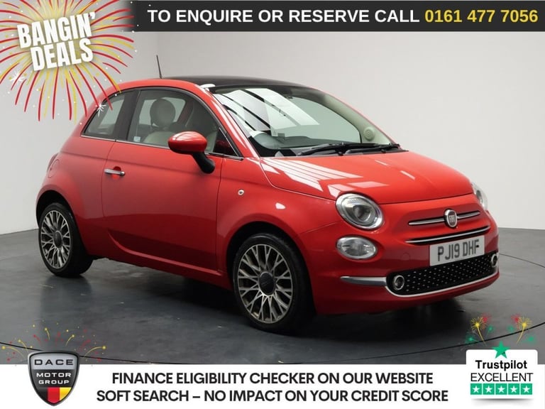 2019 Fiat 500 1.2 Lounge Hatchback 3dr Petrol Manual Euro 6 (s/s) (69 bhp) Hatchback Petrol Manual