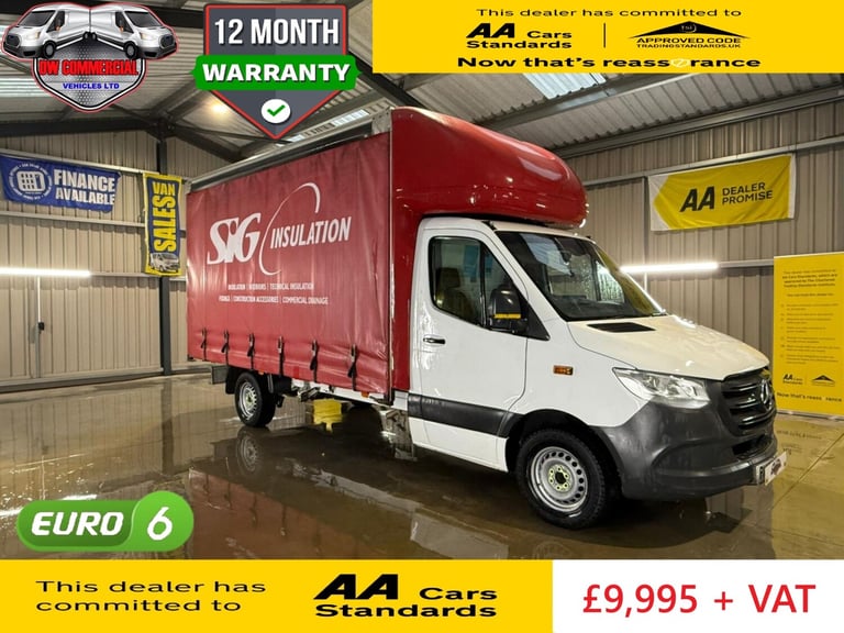image for 2019 Mercedes-Benz Sprinter 314cdi 19 Plate 2.1 EU6 14FT Luton Curtainsider Auto + VAT CHASSIS CA...