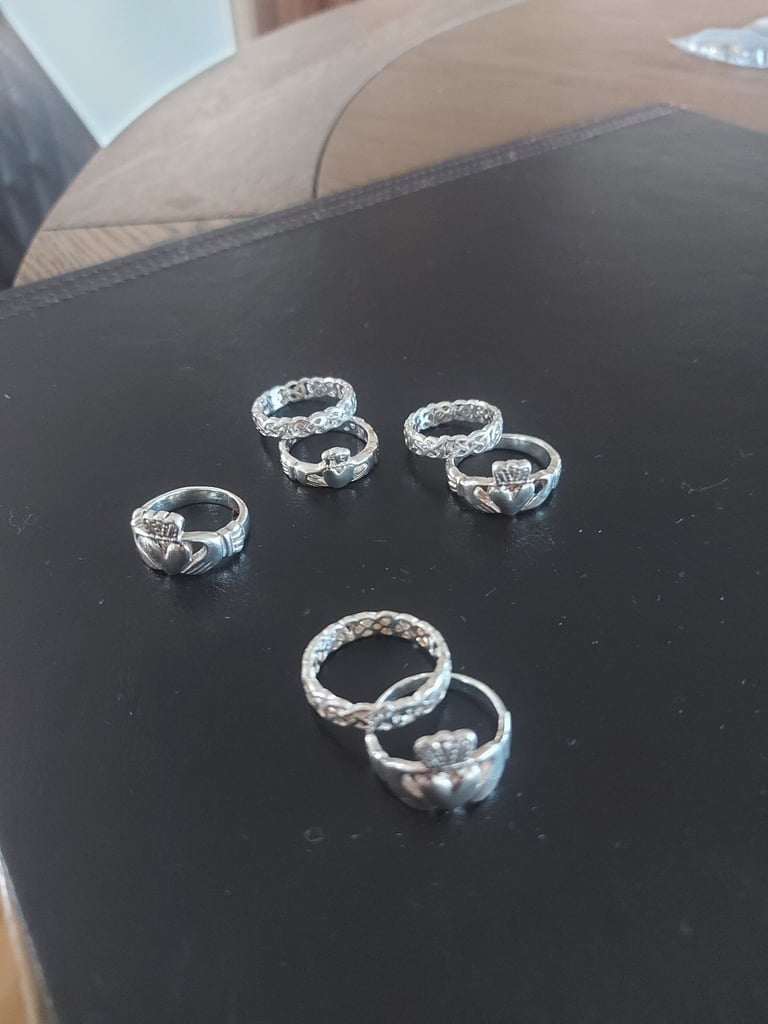 Silver Celtic rings