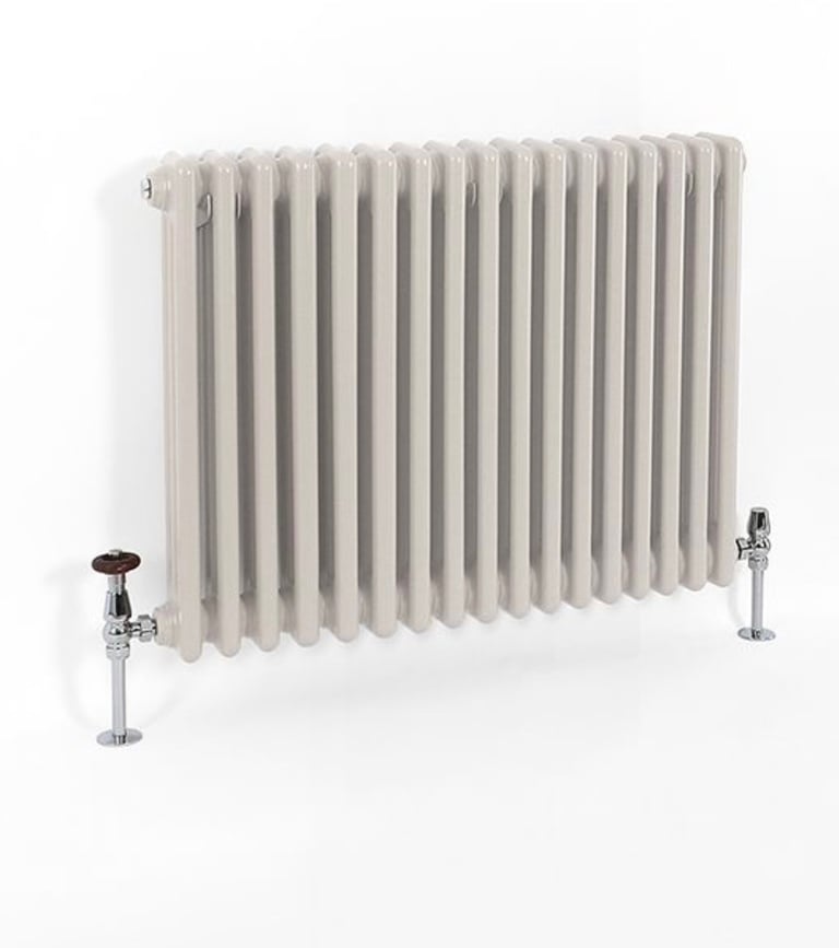 image for Milano Windsor - Pearl White Horizontal Traditional Column Radiator - Triple Column - 500mm x 785mm