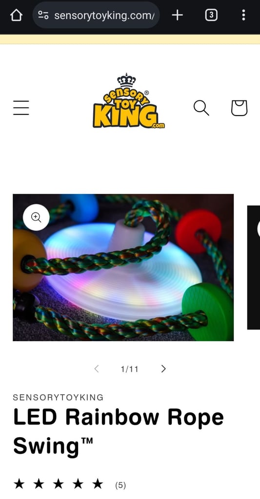 LED rope swing (indoor)