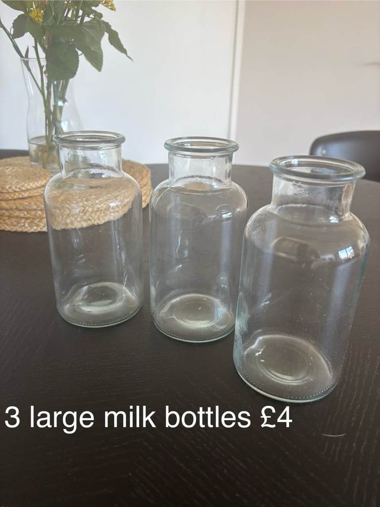 Milk bottles