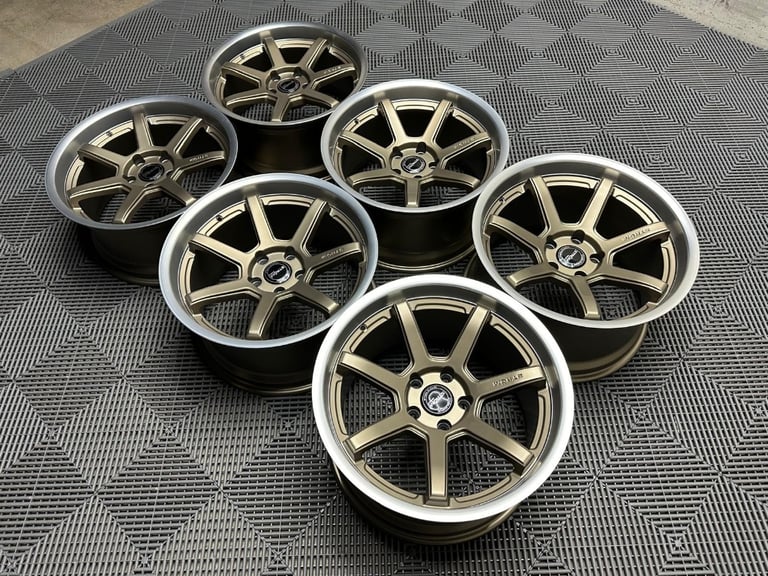 18" Inch Strom DS15 Drift Wheels 5x114.3 Nissan silvia skyline RX7 MX5 R32 R33 lexus IS200