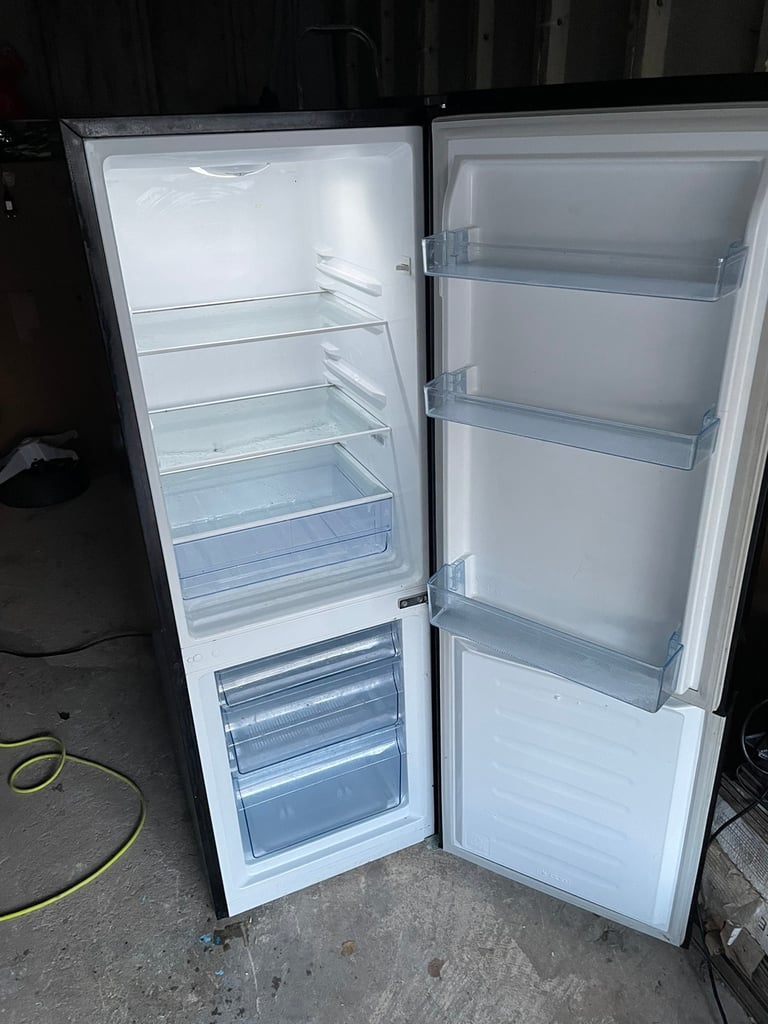 Fridge freezer (shiny black) very stylish in Cardiff City Centre