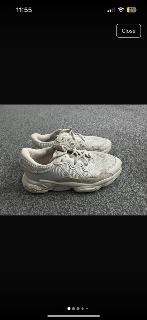 Beige Adidas Ozweego Trainers