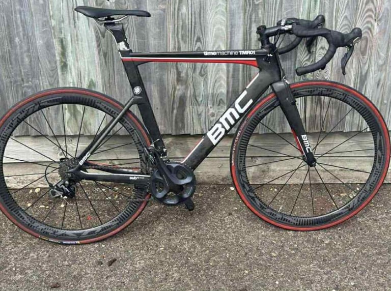 image for BMC TimeMachine TMR01 triathlon road bike size 54cm frame carbon fiber frame & wheelset 
