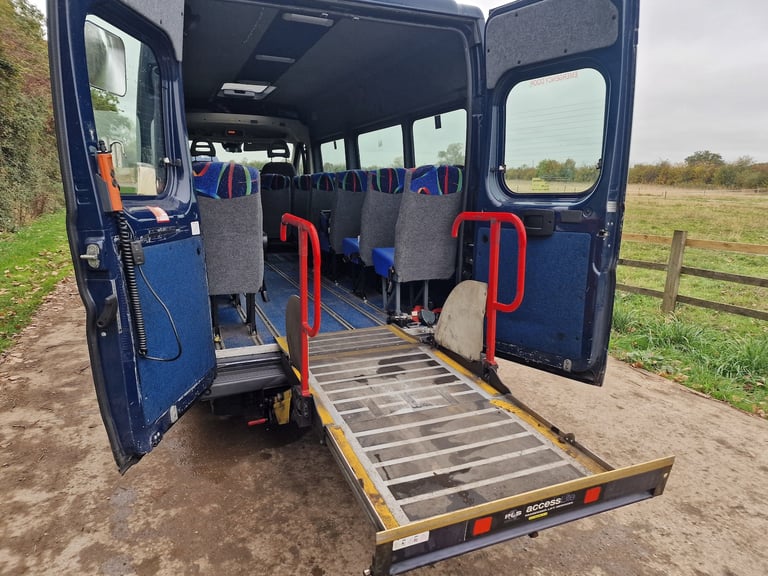 2015 Peugeot Boxer Red LWB 12 Seat Minibus  Drives Perfect  Disability Access