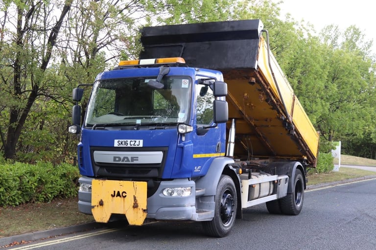 DAF LF 310 18TONNE  DRAWBAR STEEL DROPSIDE TIPPER (2016)