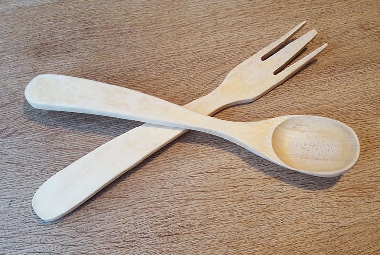 Handmade Wooden Salad Servers