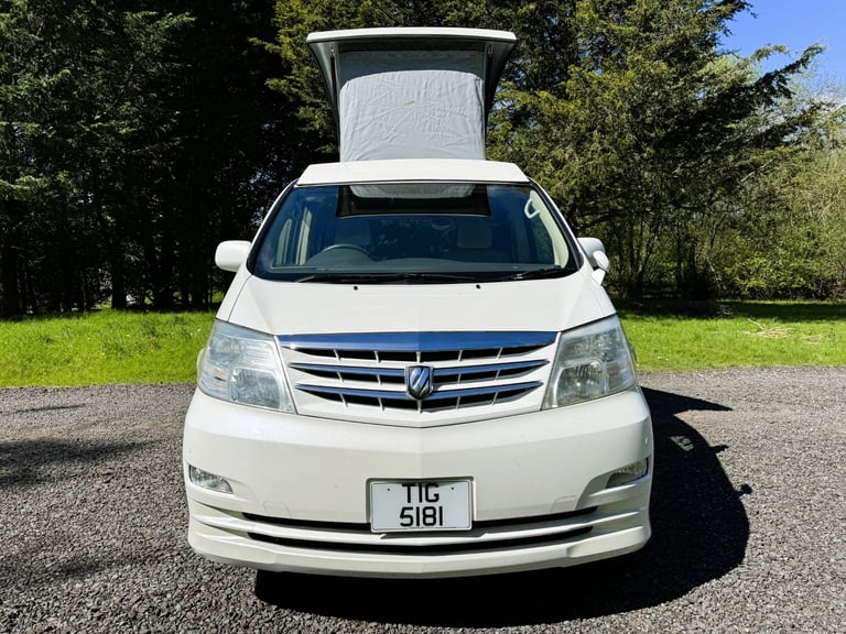 TOYOTA ALPHARD 2005 2.4 PETROL AUTO CAMPER VAN POP TOP ROOF REAR CONVERSION
