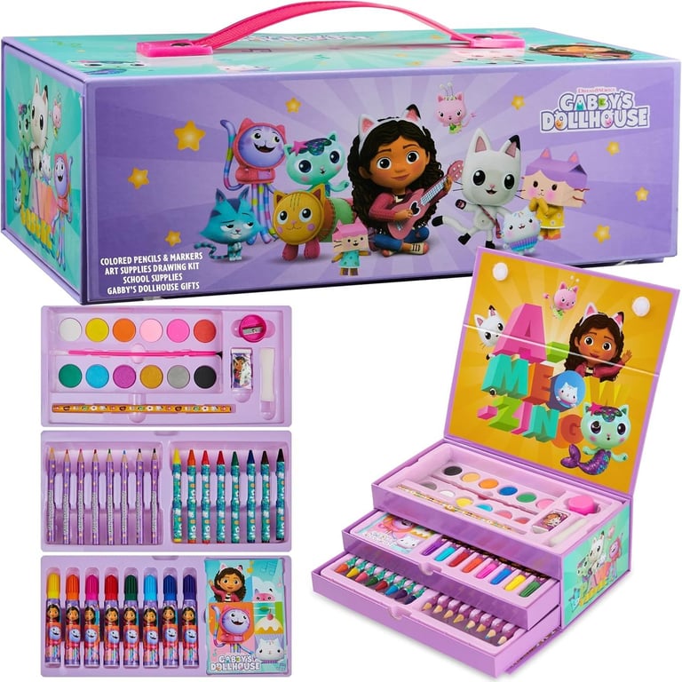 official gabbys doll house colouring 3 drawer chest brand new sealed.