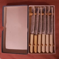 Boxed set of six 1950's Dessert Knives