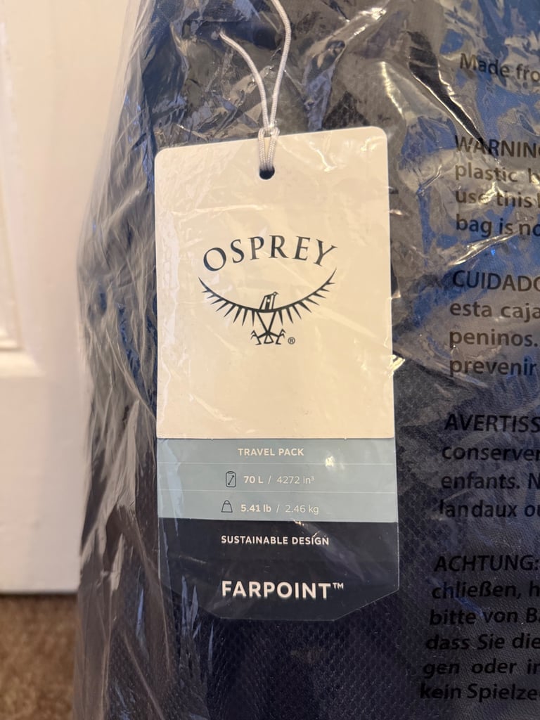 image for Osprey Farpoint 70 - Brand New