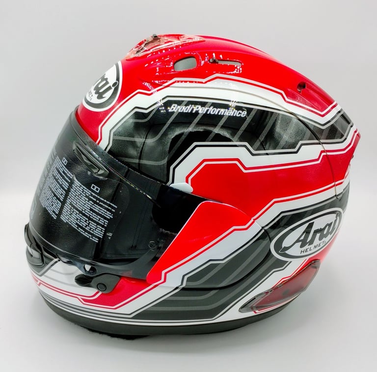 RARE COLLECTORS ITEM - #ARAI RX-7V MOTORCYCLE HELMET - RANDY MAMOLA - £500