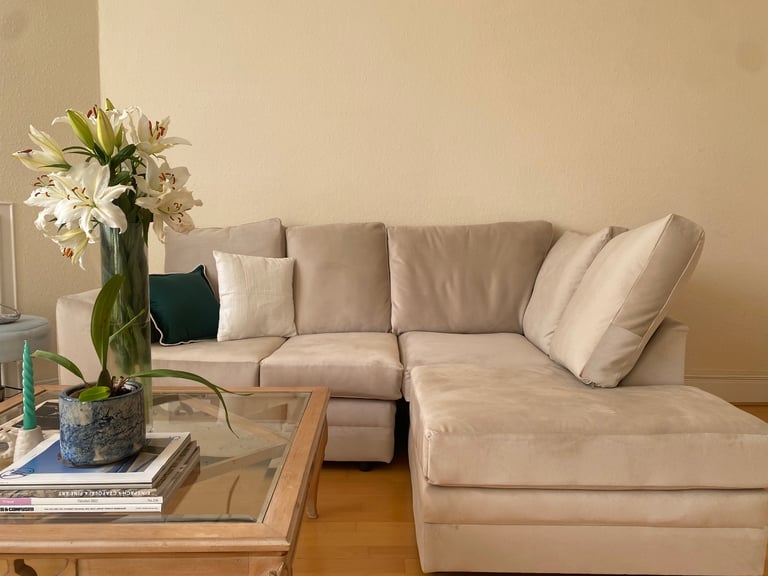 New Beige Corner Sofa