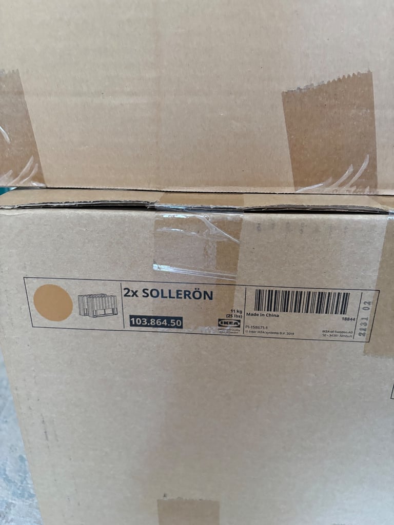 New IKEA Solleron outdoor armchair with cushions. Brown