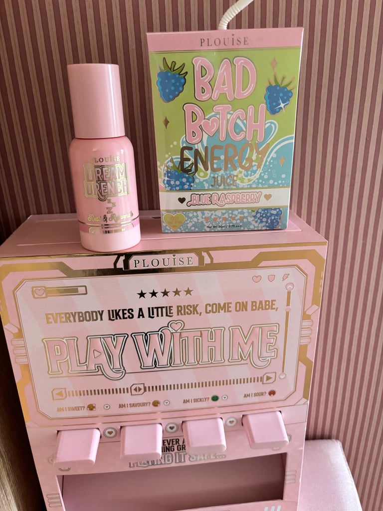 PLouise vending machine and items 