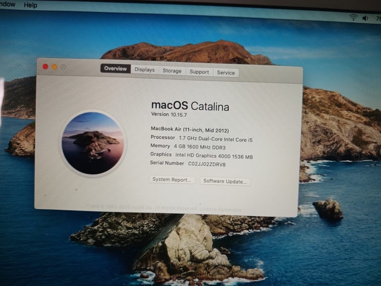 Mac book air 2012 free delivery 