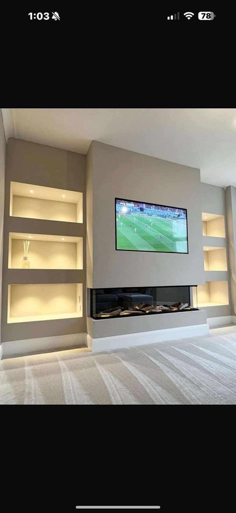 Media wall TV stands