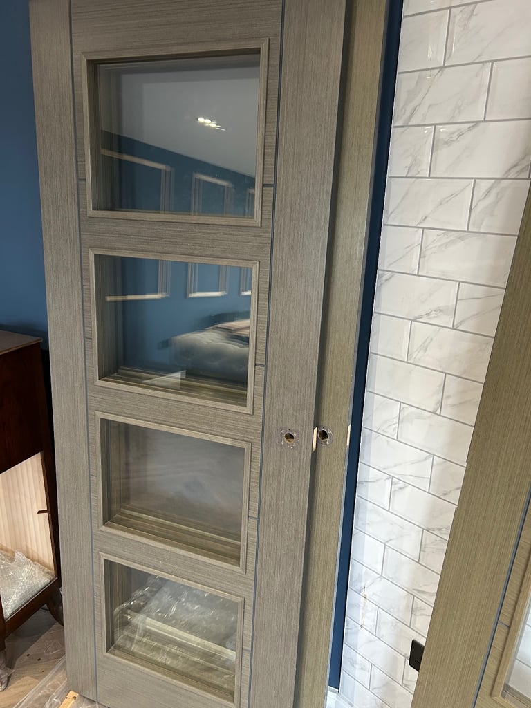 4 x doors - 2 x single, 1 set of double's. 