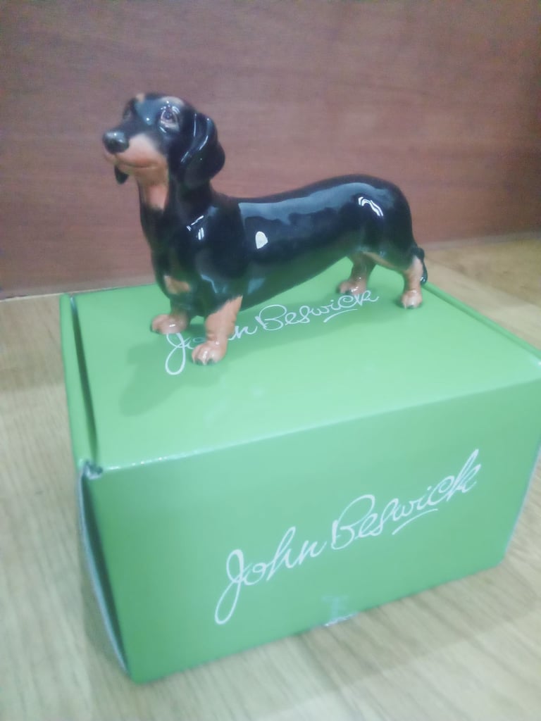 John Beswick Black Dachshund 
