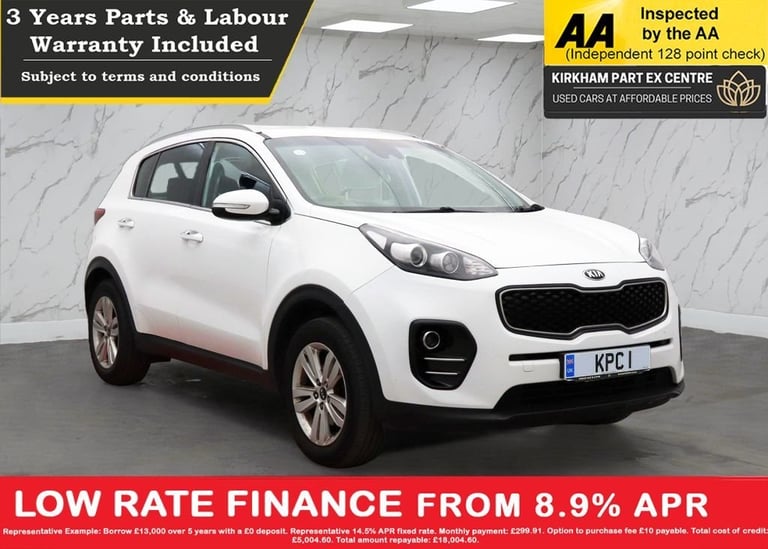 image for 2016 Kia Sportage 1.6 GDi 2 SUV 5dr Petrol Manual Euro 6 (s/s) (130 bhp) NATIONWIDE PARTS &amp; L...