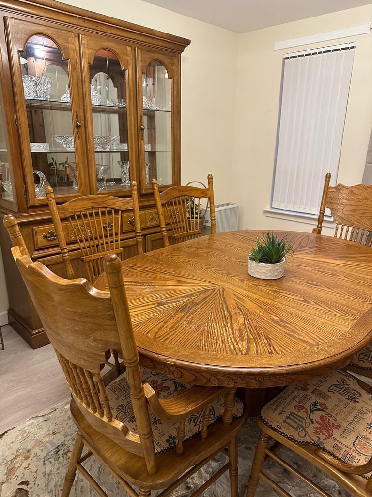 Dinning table with display unit 