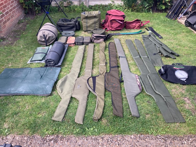 image for Fishing bags rod sleeves Carp Tackle roller tables etc Carp tackle