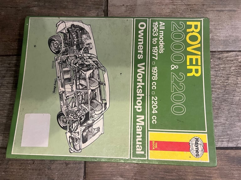 image for Haynes original Rover P 6 workshop manual