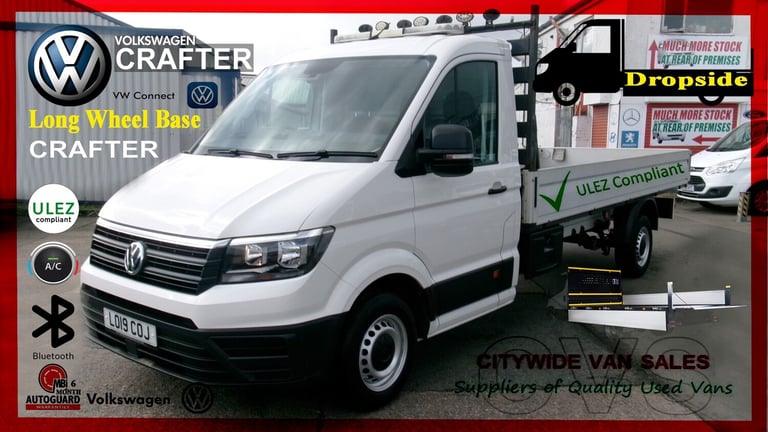 2019 Volkswagen Crafter 2.0 TDI 140PS Startline ETG Dropside Dropside Diesel Manual