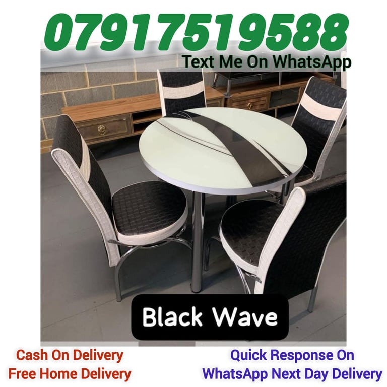Dining table with 4 and 6 chairs Free Delivery