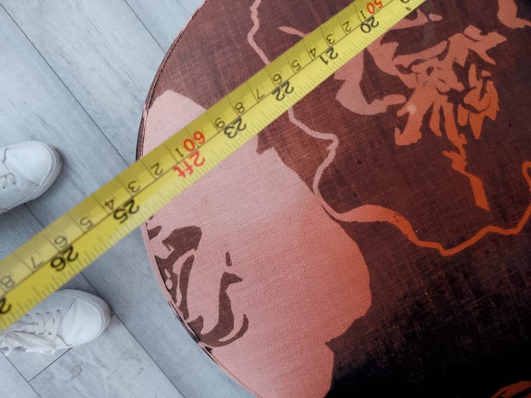 Unusual floral design chair with high back