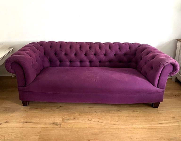 image for Purple chesterfield sofa