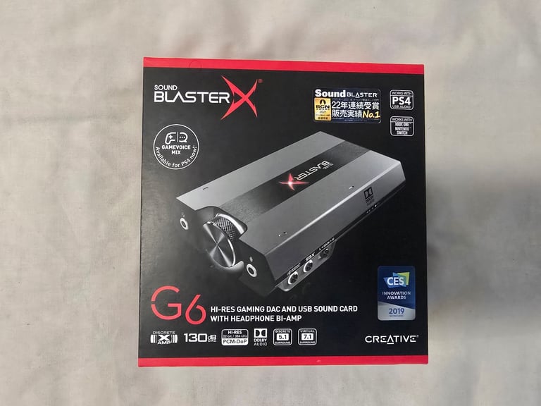image for Creative Soundblaster X G6 External USB Soundcard
