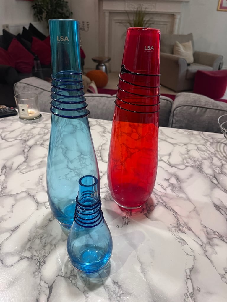3x Original LSA Vases