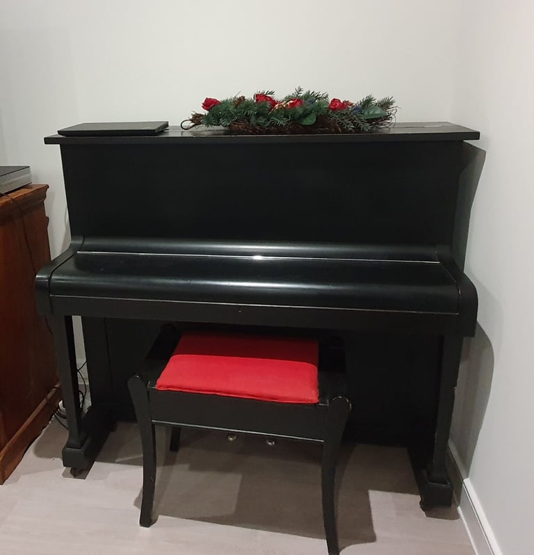 Black Upright Piano