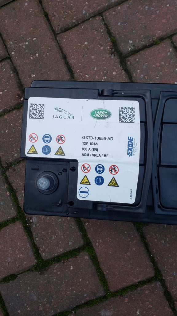 Rover/jaguar battery 80ah. AGM stop start