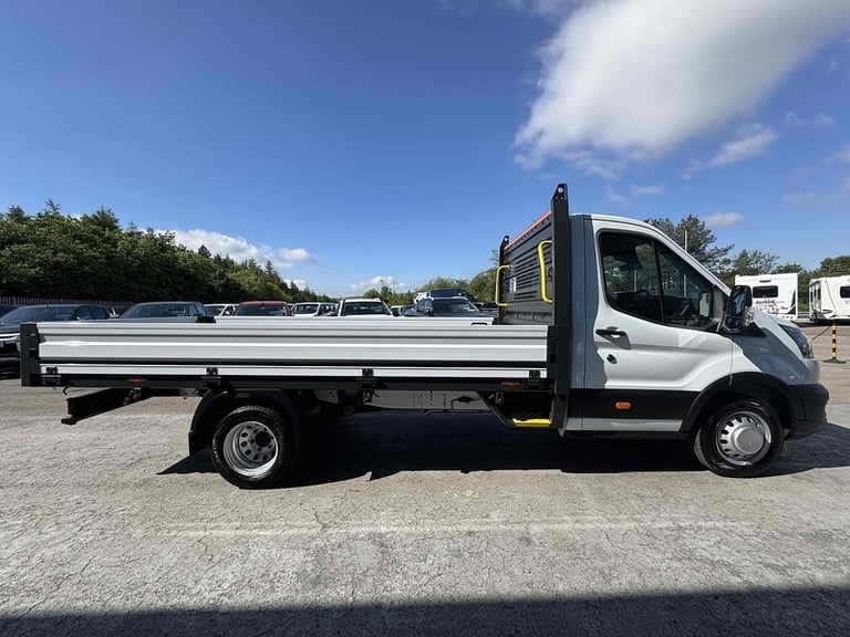  Ford Transit TDCI 130ps 350 DRW L4 Lwb 4.2 Metre Dropside with 12 Screen, A/C, Twin Rea Dropside...