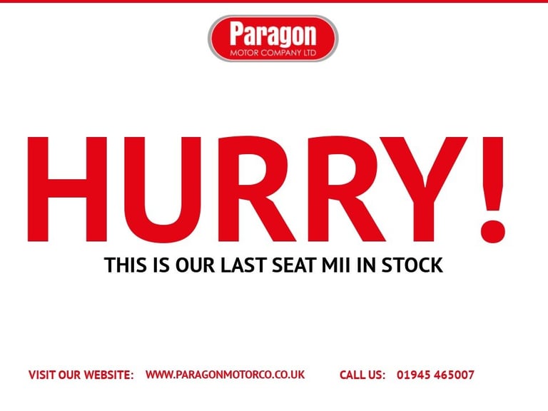 2019 SEAT Mii 1.0 12v GPF FR Line Hatchback 5dr Petrol Manual Euro 6 (75 ps) Hatchback Petrol Manual