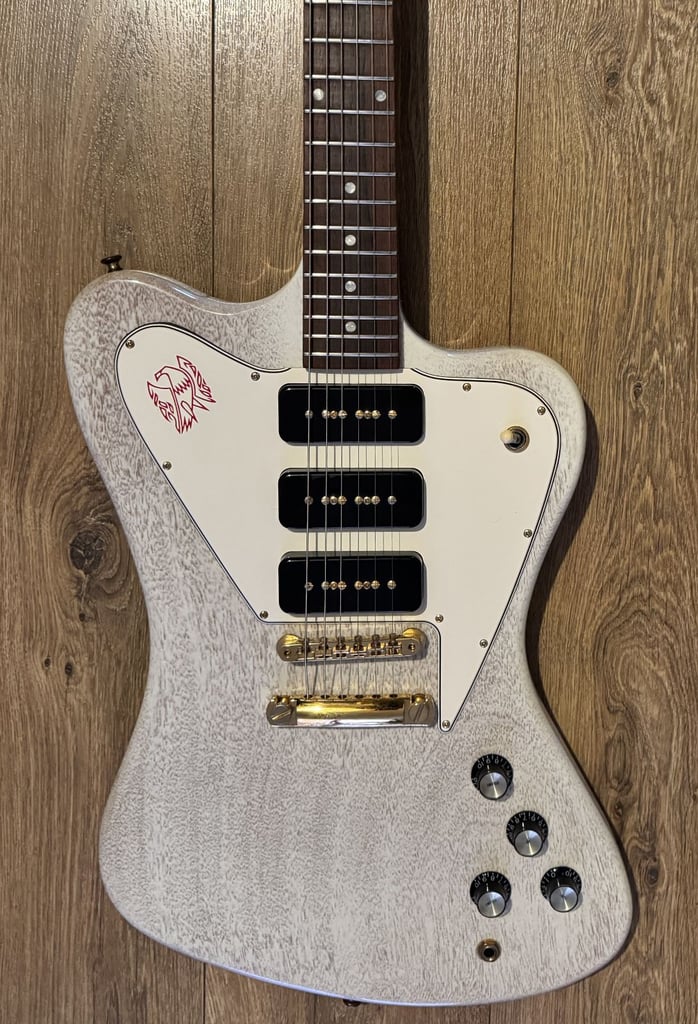 Gibson Custom Shop Firebird Non-Reversed P-90s TV White - Trades