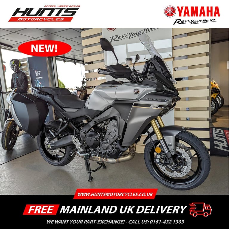 NEW 2025 MY Yamaha Tracer 9GT. Ceramic Ice. £14,350 On the Road (NO ADDED FEES!)