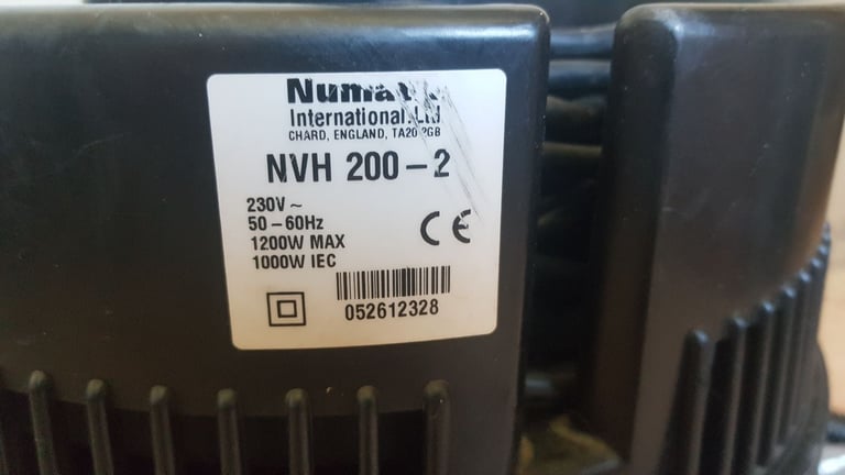 henry numatic nvh 200-2 Corded Cylinder Vacuum 1 speed new 3 Metre Hose new Brushes n