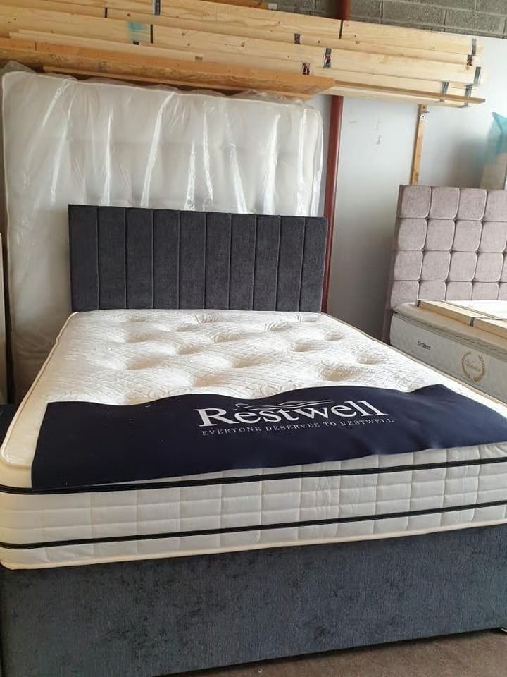  Modern & Stylish DIVAN KING SIZE Bed With Storage Drawers + Mattress – Save 20% Today **