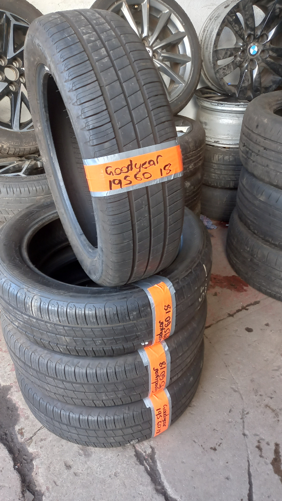 195 60 18 GoodYear matching set only £160 fitted and balanced open 7 days a week 
